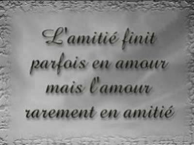 l'amour et l'amitié
